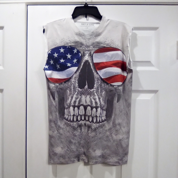 Get A Life Other - Get A Life Skull Unisex Shirt Size S